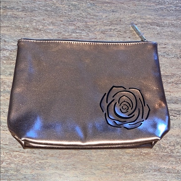 Lancome Handbags - NEW Rose Gold Cosmetic Bag